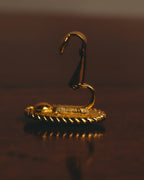 -SPECIAL- "CHANEL" 70's-80's Sculptural oval clip-on earrings