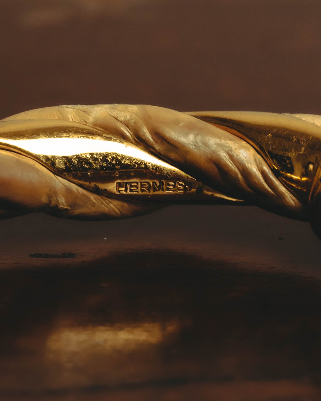 -SPECIAL- "Hermès" Twisted cuff bracelet