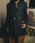 -SPECIAL- “GUCCI” 20’s Textured wool double breasted blazer with gold buttons