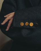 -SPECIAL- “GUCCI” 20’s Textured wool double breasted blazer with gold buttons