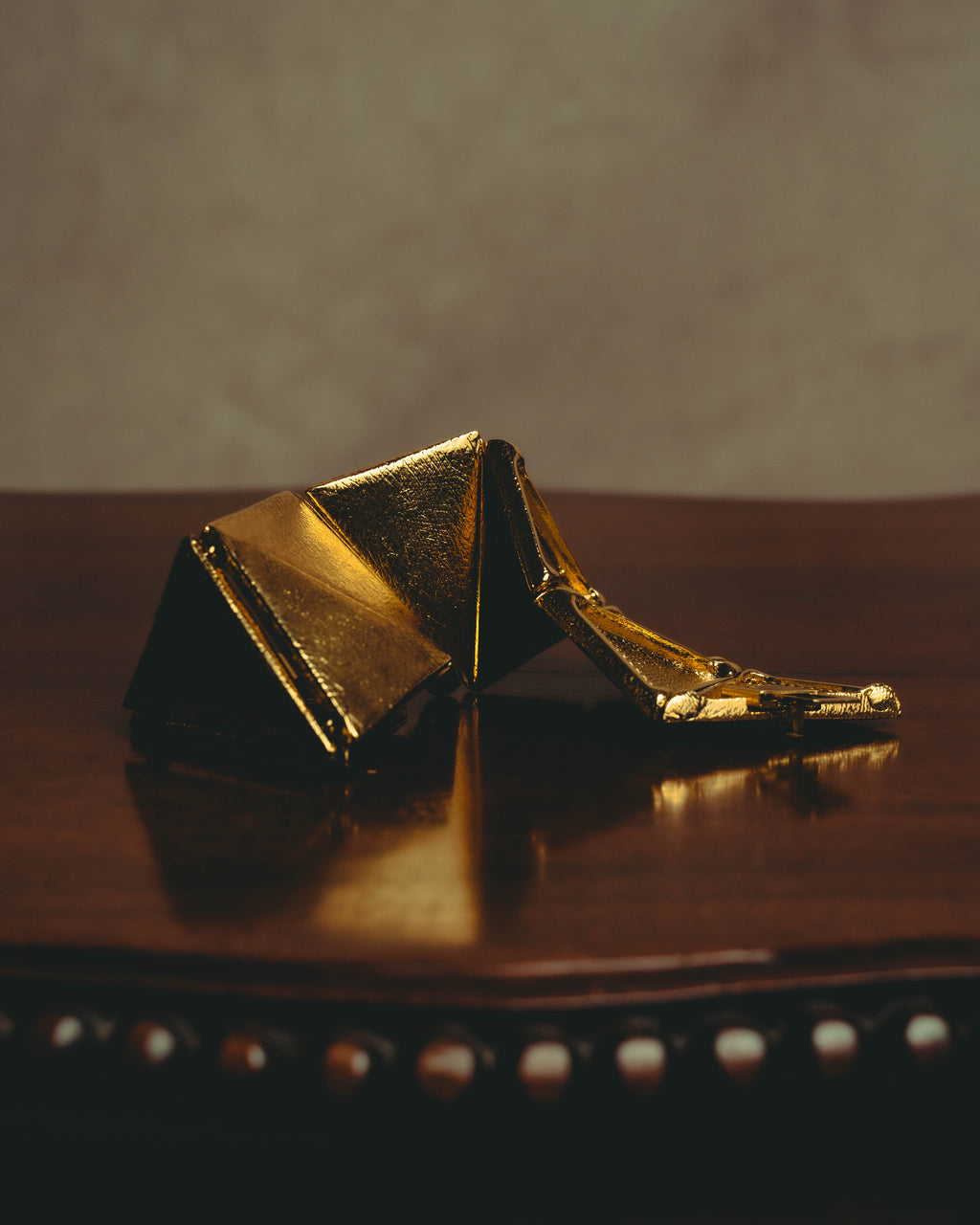 –SPECIAL– "Yves Saint Laurent" 80's-90's Sculptural geometric bracelet