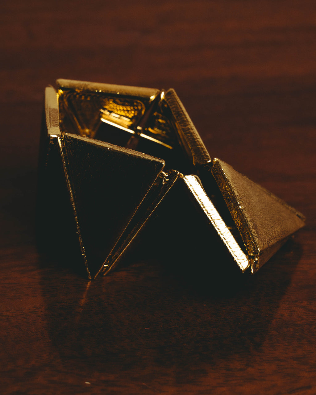 –SPECIAL– "Yves Saint Laurent" 80's-90's Sculptural geometric bracelet
