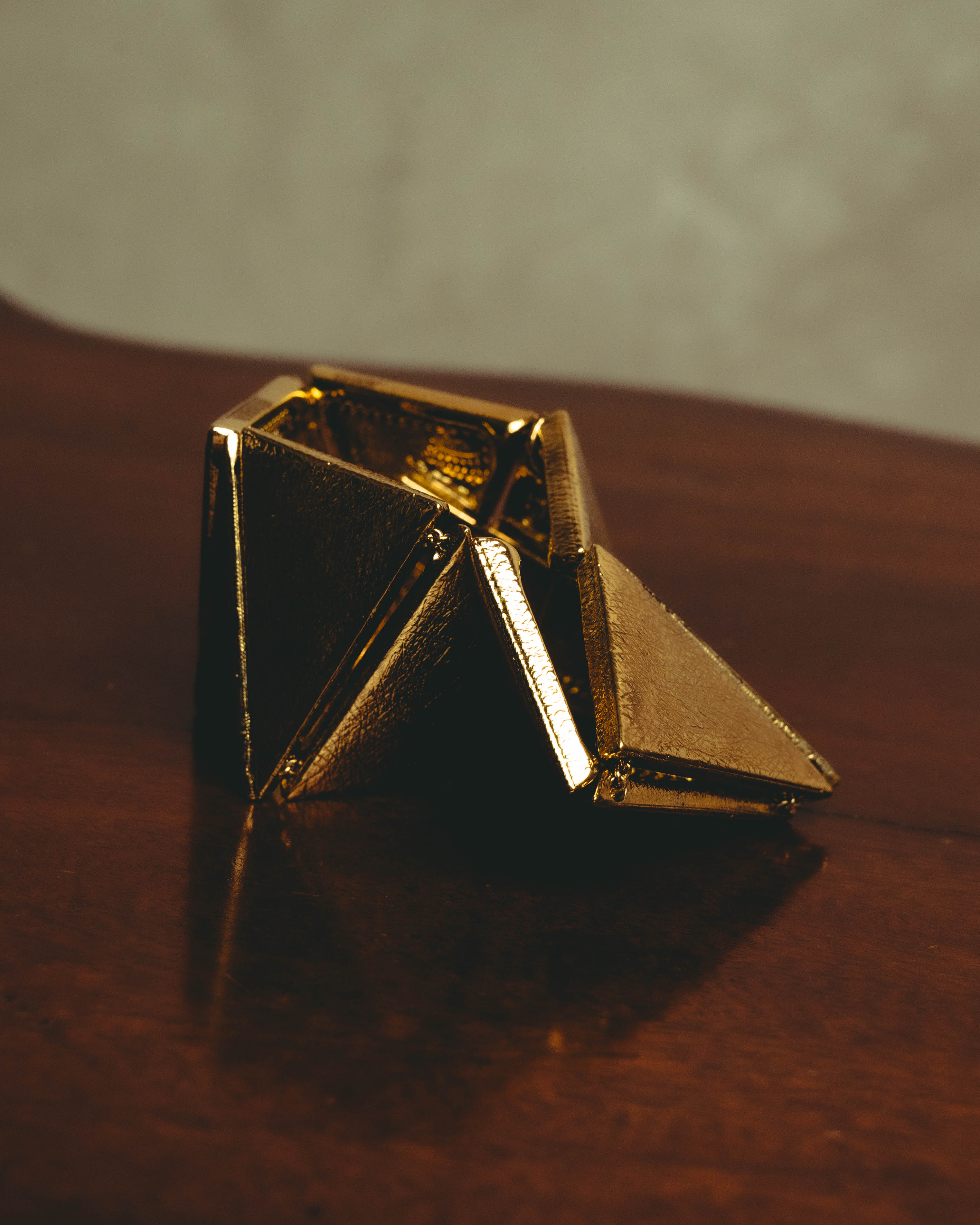 –SPECIAL– "Yves Saint Laurent" 80's-90's Sculptural geometric bracelet