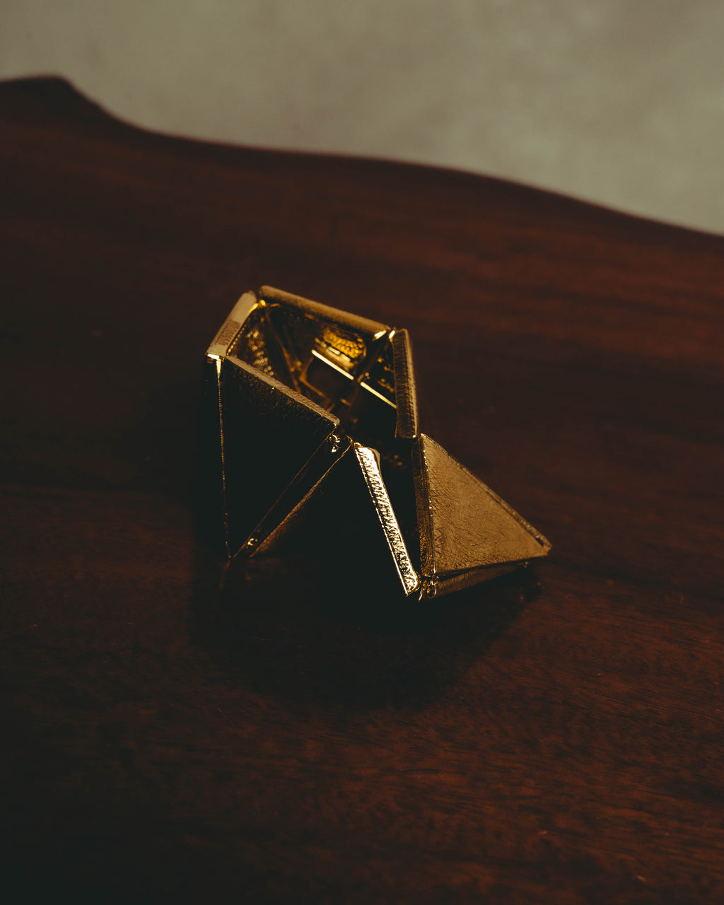 –SPECIAL– "Yves Saint Laurent" 80's-90's Sculptural geometric bracelet