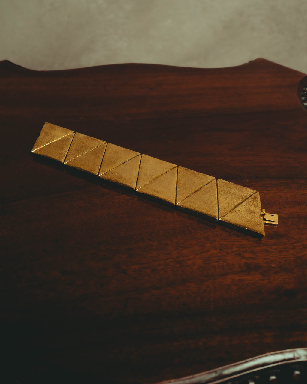 –SPECIAL– "Yves Saint Laurent" 80's-90's Sculptural geometric bracelet
