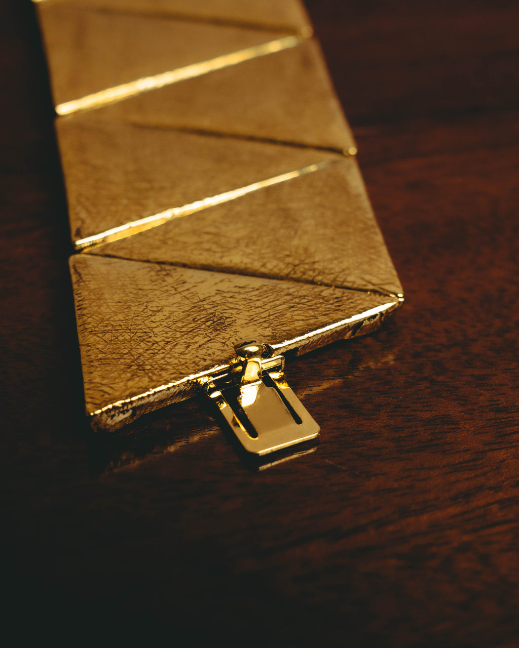–SPECIAL– "Yves Saint Laurent" 80's-90's Sculptural geometric bracelet
