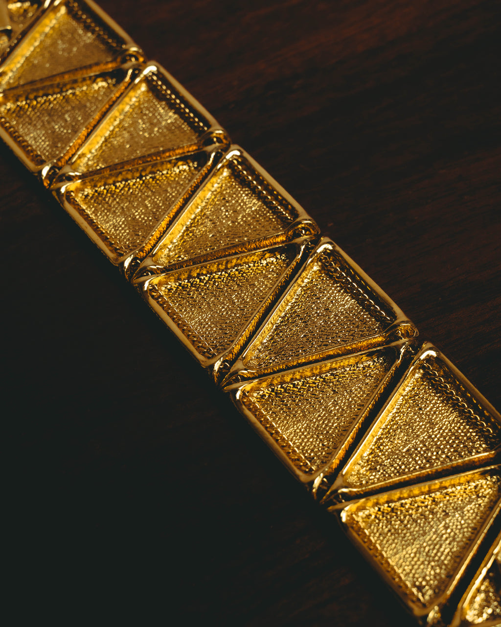 –SPECIAL– "Yves Saint Laurent" 80's-90's Sculptural geometric bracelet