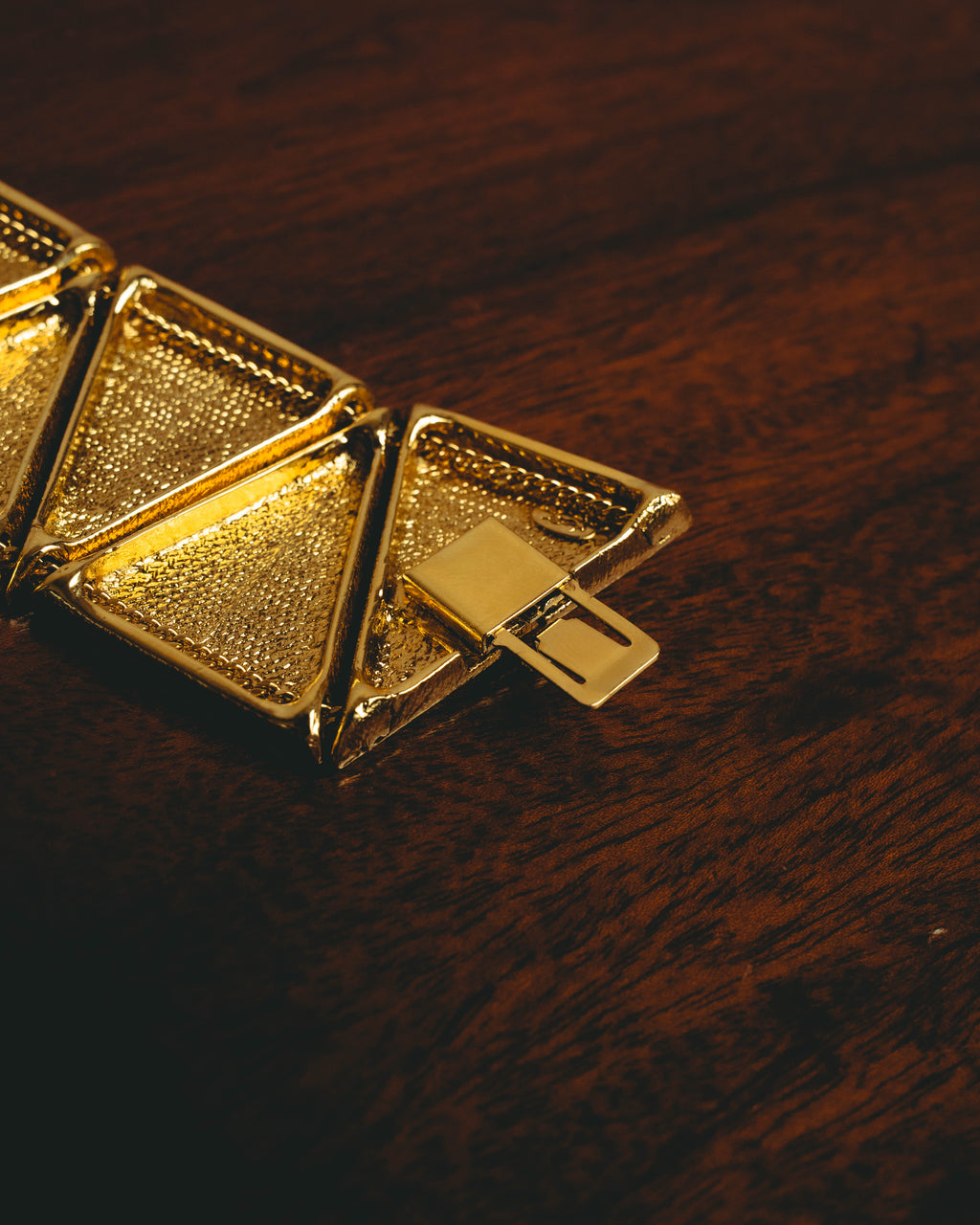 –SPECIAL– "Yves Saint Laurent" 80's-90's Sculptural geometric bracelet