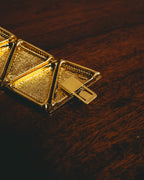 –SPECIAL– "Yves Saint Laurent" 80's-90's Sculptural geometric bracelet