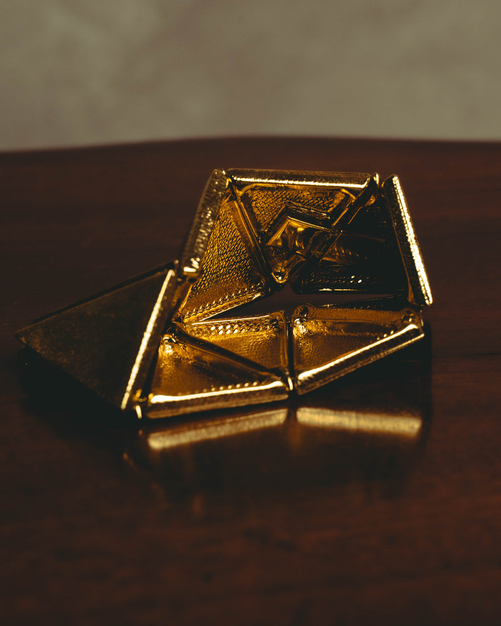 –SPECIAL– "Yves Saint Laurent" 80's-90's Sculptural geometric bracelet