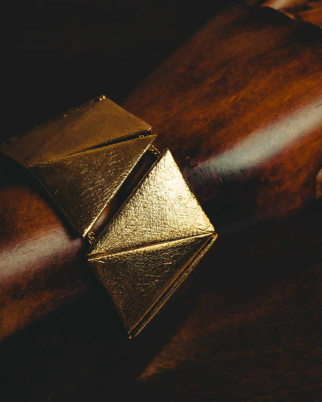 –SPECIAL– "Yves Saint Laurent" 80's-90's Sculptural geometric bracelet