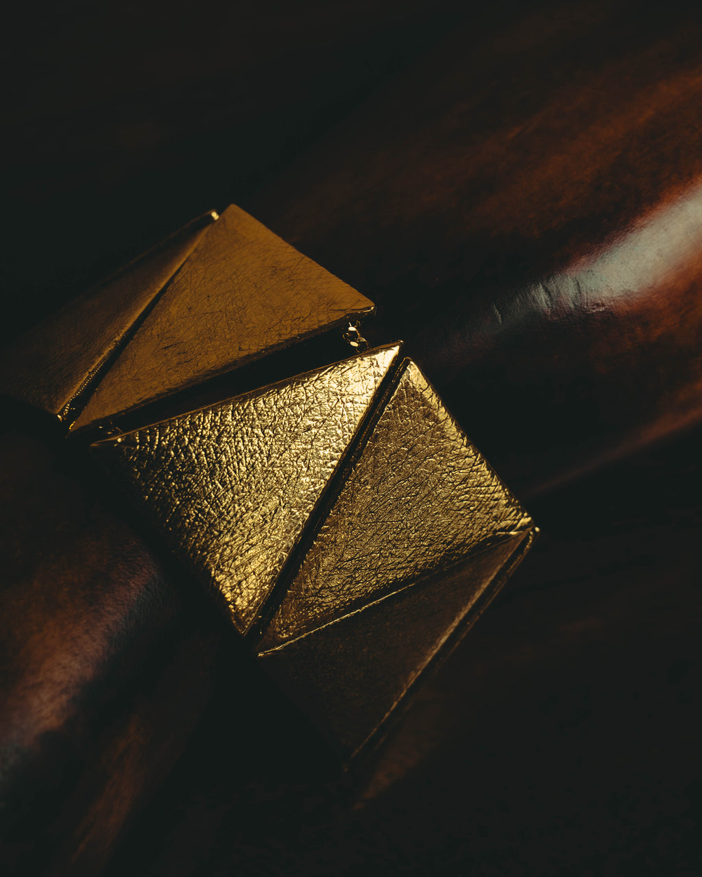 –SPECIAL– "Yves Saint Laurent" 80's-90's Sculptural geometric bracelet