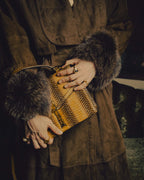 -SPECIAL- “GUCCI” 2019-2022 Sylvie 1969 python leather chain buckle top handle bag