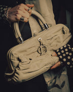 -SPECIAL- “Christian Dior” 00’s-10’s Karenina ruched leather top handle bag