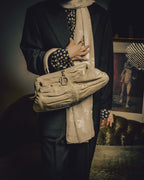 -SPECIAL- “Christian Dior” 00’s-10’s Karenina ruched leather top handle bag