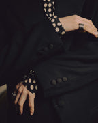 -SPECIAL- “FENDI” 90’s-00’s Peak lapel wool tuxedo tailored setup
