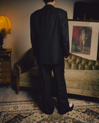 -SPECIAL- “FENDI” 90’s-00’s Peak lapel wool tuxedo tailored setup