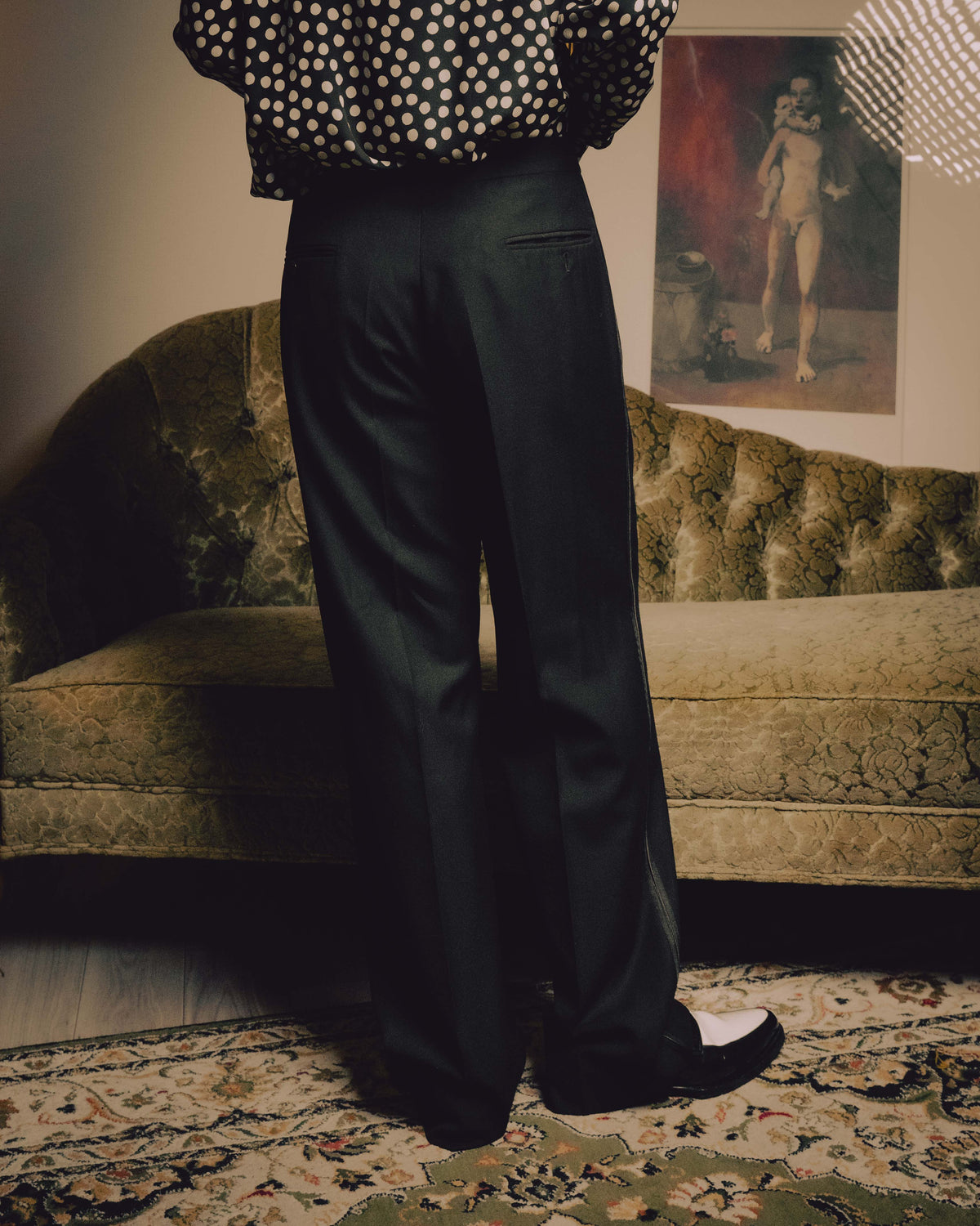 -SPECIAL- “FENDI” 90’s-00’s Peak lapel wool tuxedo tailored setup