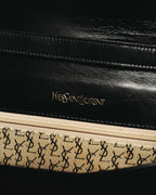 “Yves Saint Laurent” 80’s-90’s Brogue-detailed sculptural leather shoulder bag