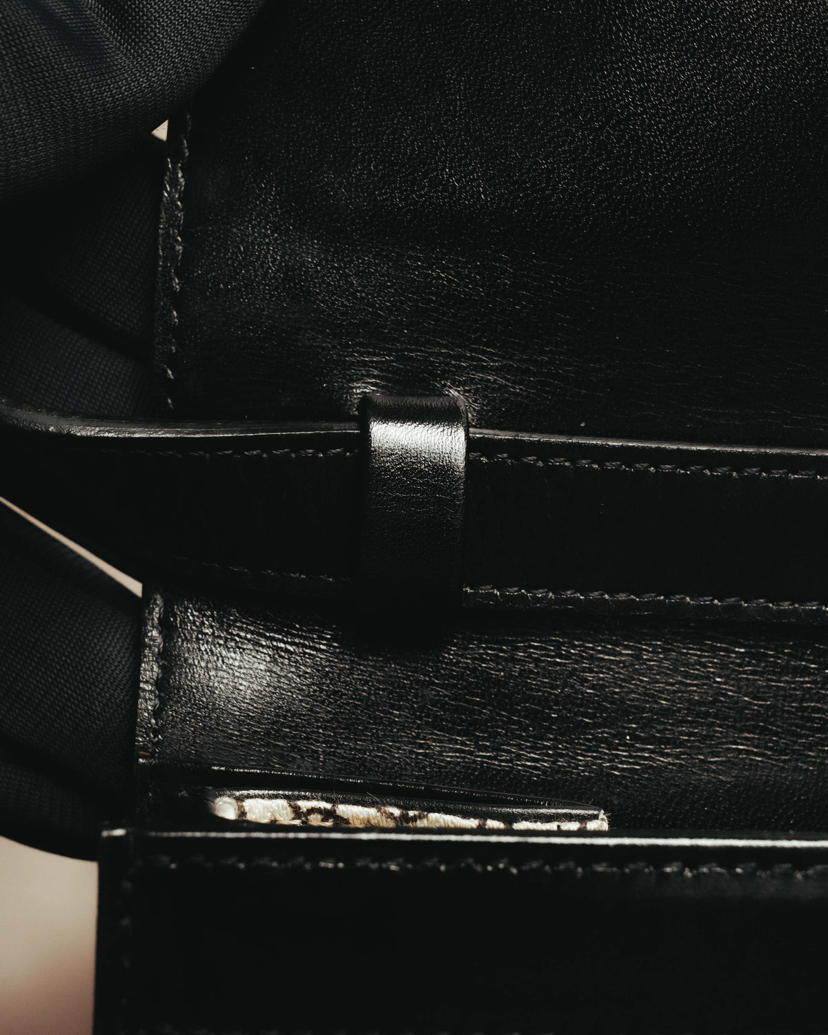 “Yves Saint Laurent” 80’s-90’s Brogue-detailed sculptural leather shoulder bag