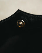 “Yves Saint Laurent” 80’s-90’s Brogue-detailed sculptural leather shoulder bag
