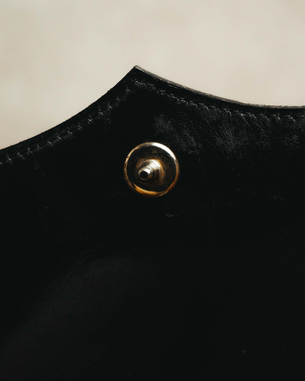 “Yves Saint Laurent” 80’s-90’s Brogue-detailed sculptural leather shoulder bag