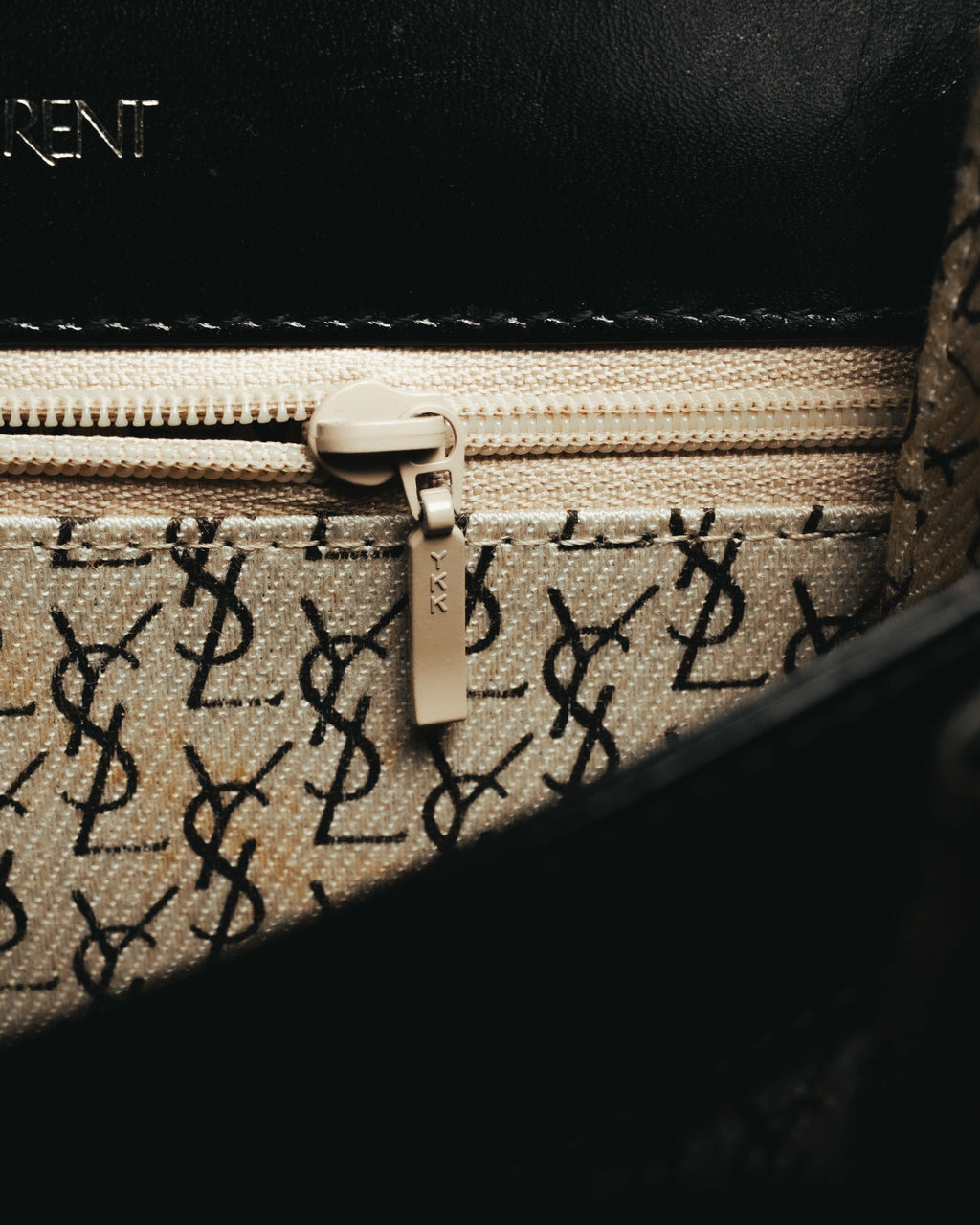 “Yves Saint Laurent” 80’s-90’s Brogue-detailed sculptural leather shoulder bag