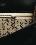 “Yves Saint Laurent” 80’s-90’s Brogue-detailed sculptural leather shoulder bag