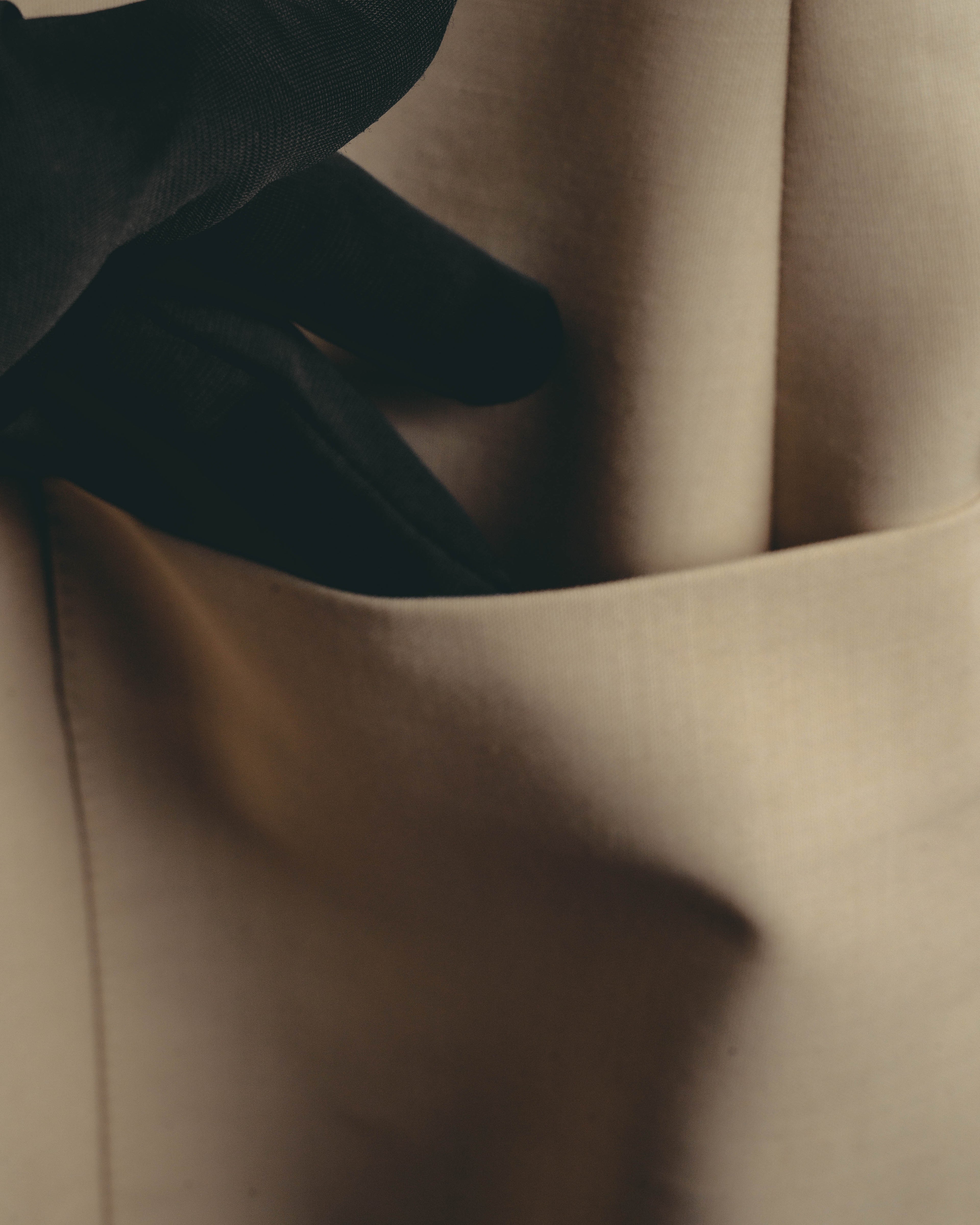 –SPECIAL– "Hermès" 90's-00's Lustrous mohair single-breasted blazer