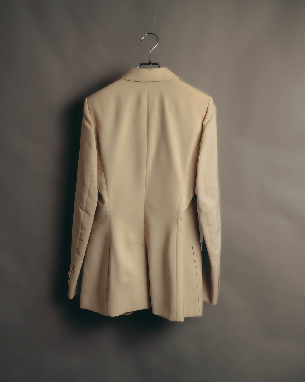 –SPECIAL– "Hermès" 90's-00's Lustrous mohair single-breasted blazer