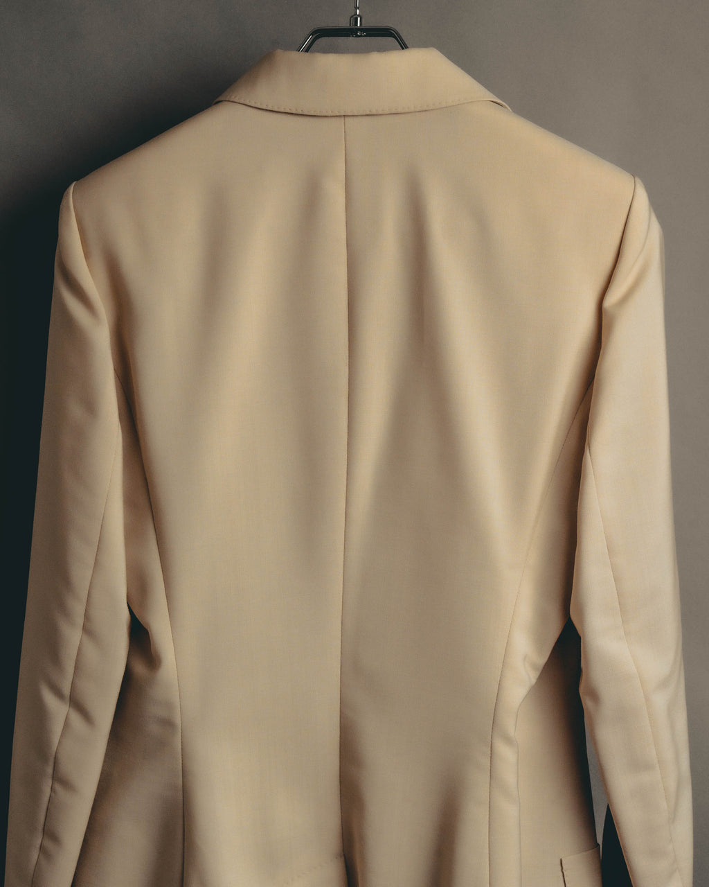 –SPECIAL– "Hermès" 90's-00's Lustrous mohair single-breasted blazer