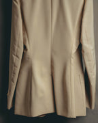 –SPECIAL– "Hermès" 90's-00's Lustrous mohair single-breasted blazer