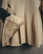 –SPECIAL– "Hermès" 90's-00's Lustrous mohair single-breasted blazer
