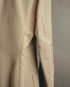 –SPECIAL– "Hermès" 90's-00's Lustrous mohair single-breasted blazer