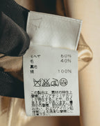 –SPECIAL– "Hermès" 90's-00's Lustrous mohair single-breasted blazer