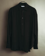"BALENCIAGA" 2010's Minimalist black oversized shirt