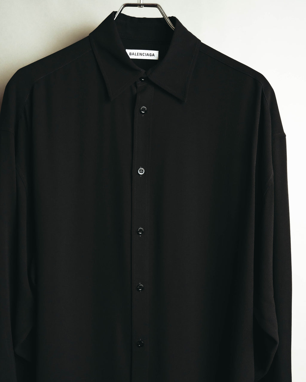 "BALENCIAGA" 2010's Minimalist black oversized shirt
