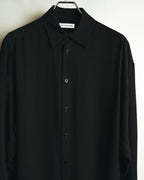 "BALENCIAGA" 2010's Minimalist black oversized shirt