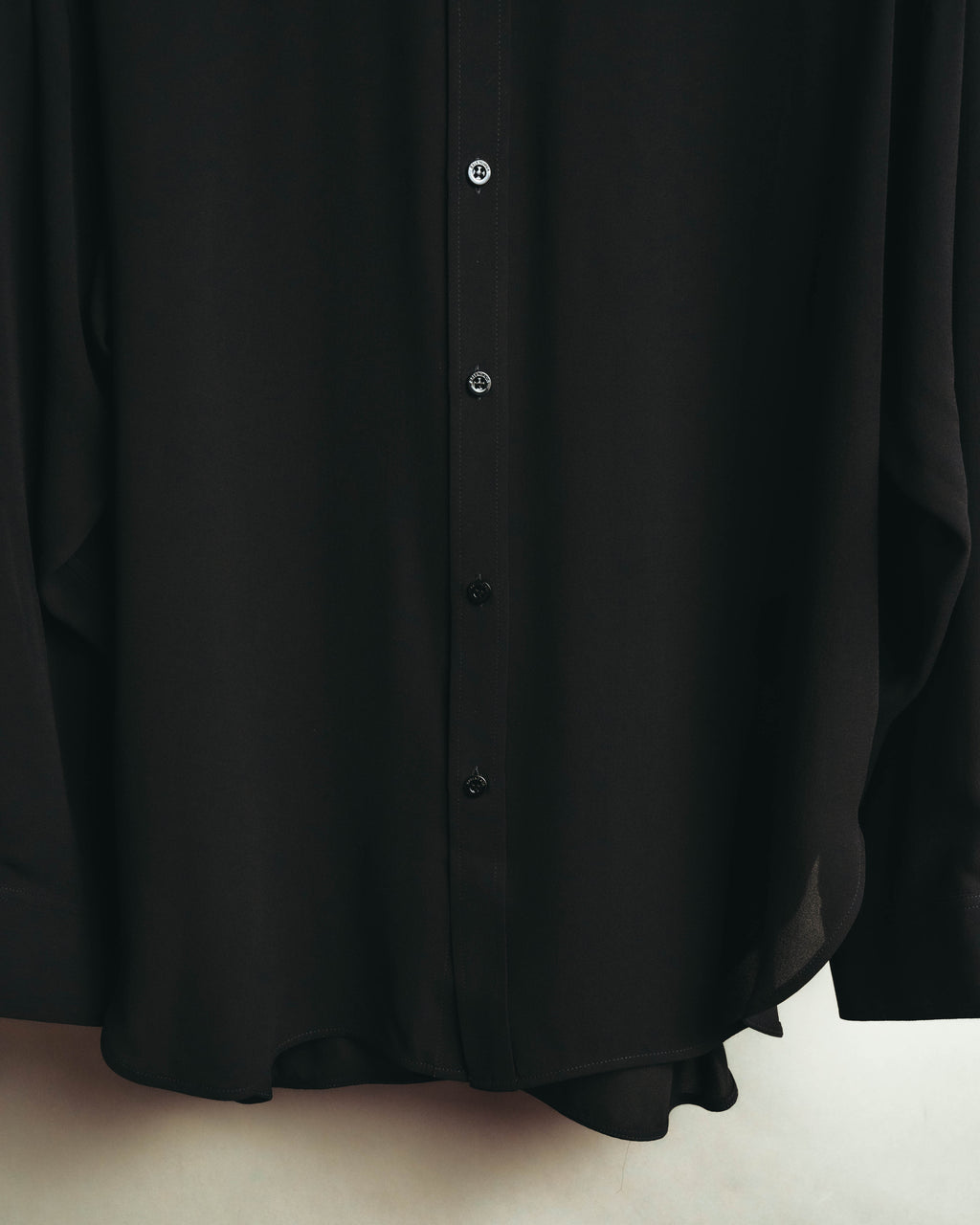 "BALENCIAGA" 2010's Minimalist black oversized shirt