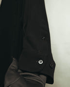 "BALENCIAGA" 2010's Minimalist black oversized shirt