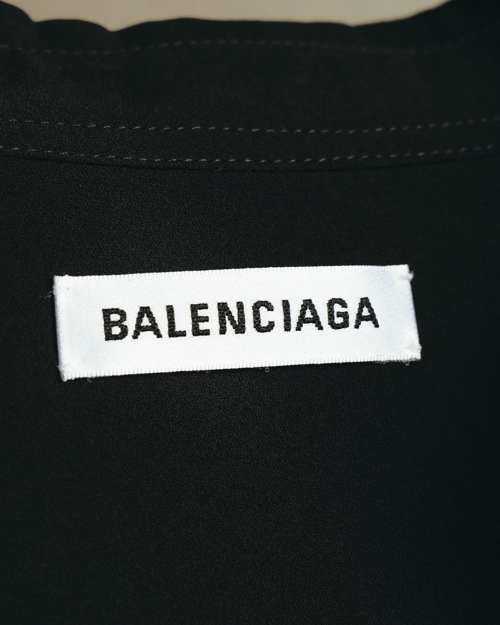 "BALENCIAGA" 2010's Minimalist black oversized shirt