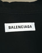 "BALENCIAGA" 2010's Minimalist black oversized shirt