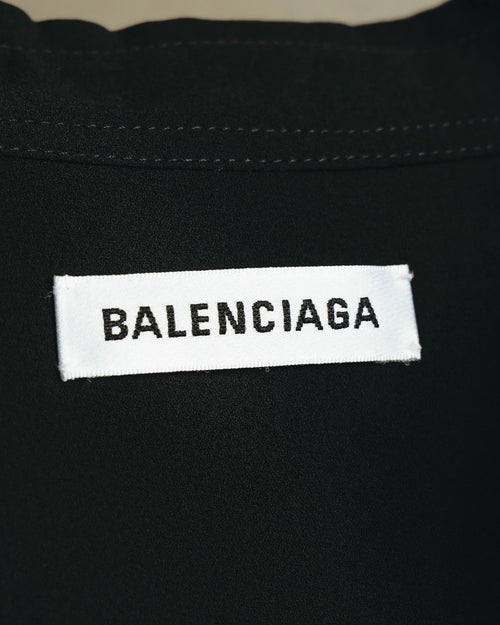 "BALENCIAGA" 2010's Minimalist black oversized shirt