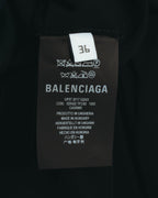 "BALENCIAGA" 2010's Minimalist black oversized shirt