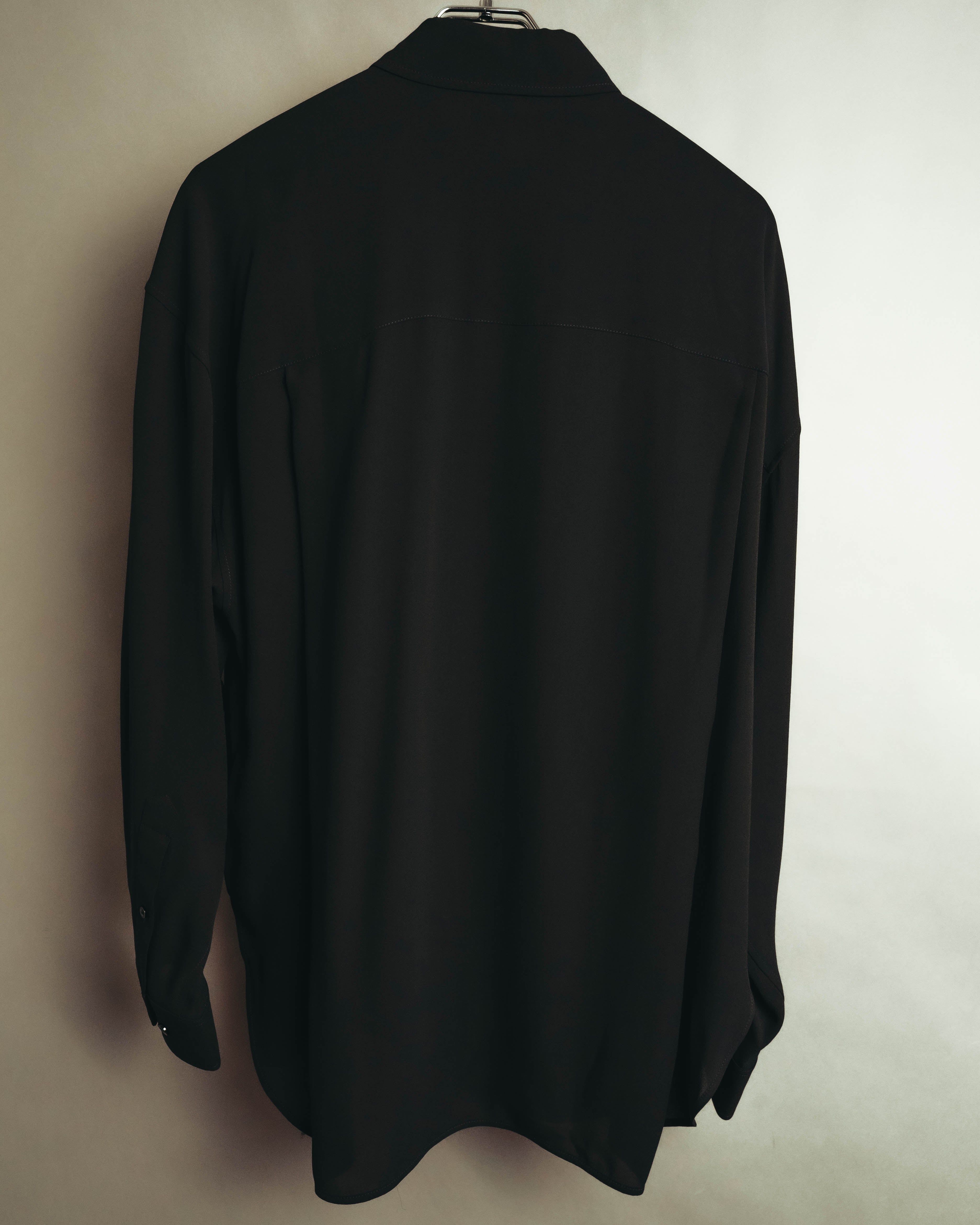 "BALENCIAGA" 2010's Minimalist black oversized shirt