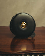 “Cartier” 80’s-90’s Panthère round leather compact mirror