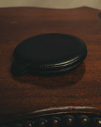 “Cartier” 80’s-90’s Panthère round leather compact mirror