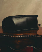 "BALENCIAGA" 80's-90's Ornately embossed leather handbag