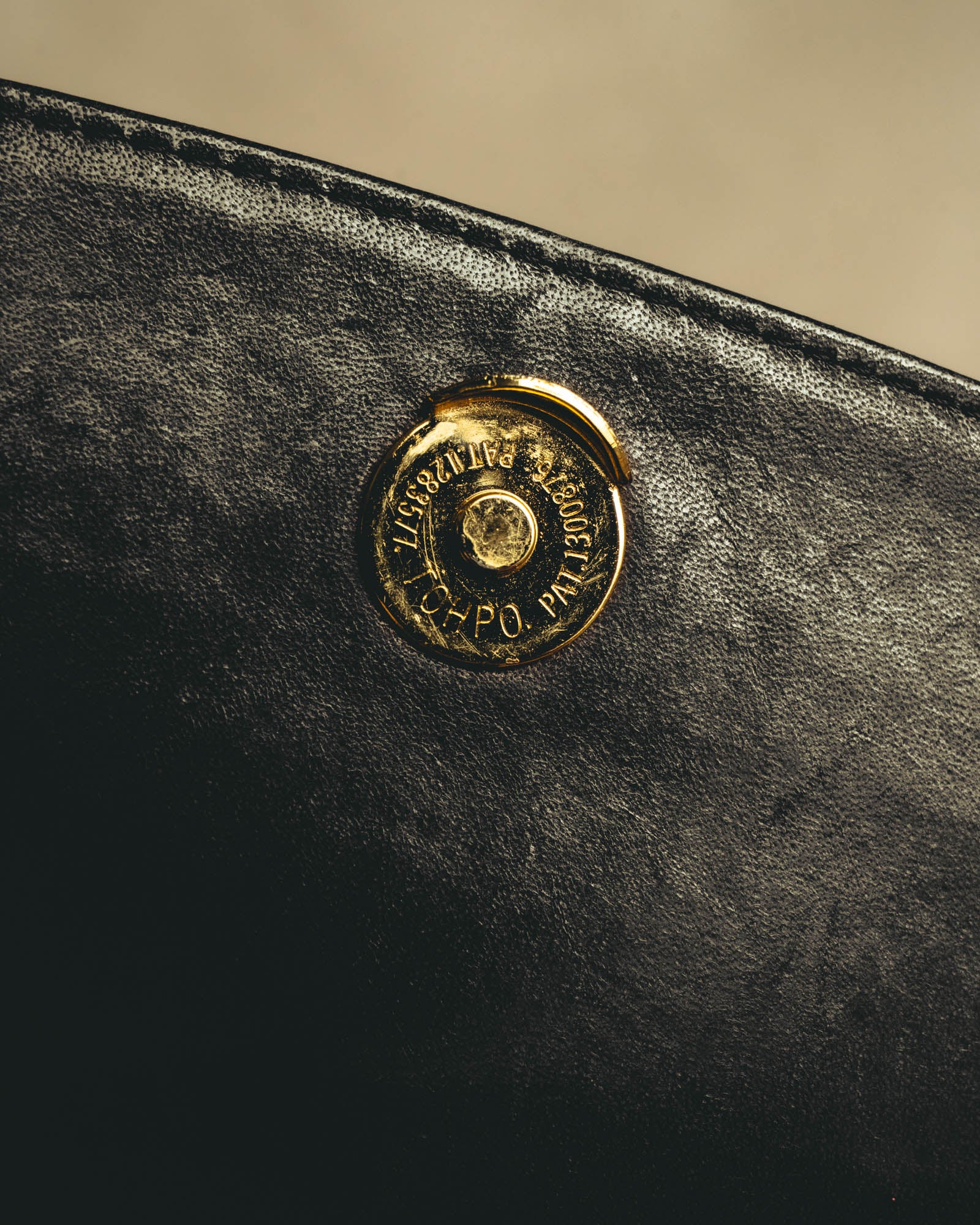 "BALENCIAGA" 80's-90's Ornately embossed leather handbag