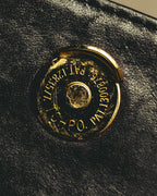 "BALENCIAGA" 80's-90's Ornately embossed leather handbag